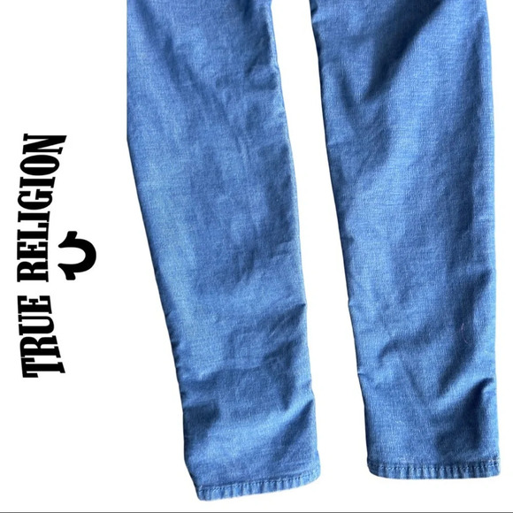 True Religion Shannon Corduroy Skinny Pants Periwinkle Blue Size 27 - Picture 7 of 9